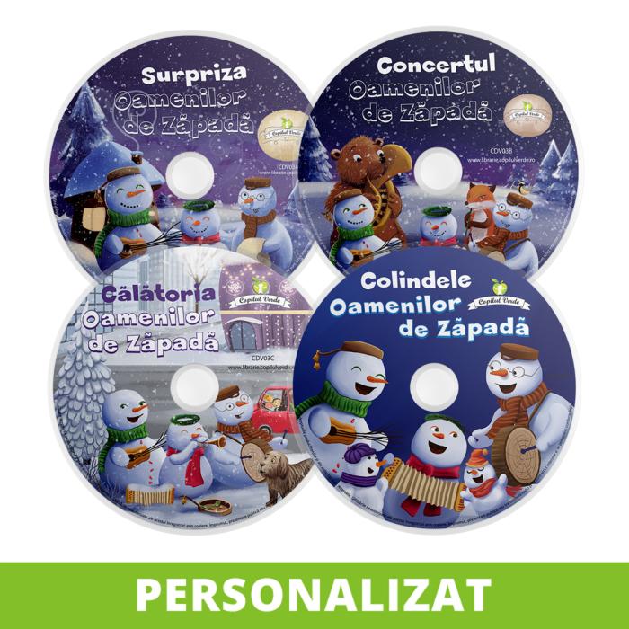 Pachet Cei trei Oameni de Zăpadă (vol. 1-4) - PERSONALIZAT - CD